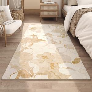 AOVOC Ковер 200х340 см из ПВХ в стиле ваби-саби для спальни/гостиной, MULANGXING Bedside Rug-01