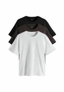 Футболка THE SET REGULAR FIT, Black/Chocolate Brown/White/Black