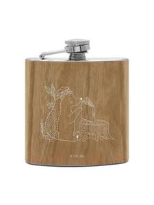 Mr. & Mrs. Panda Фляжка Flachmann Fledermaus Zauberer ohne Spruch in Braun