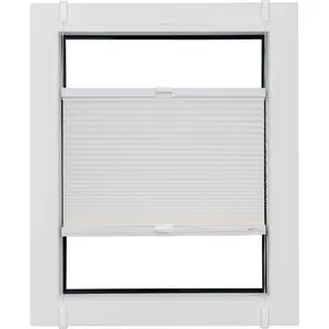 Sunlines тканевый плиссе Budget Wabe Tageslicht защита от света без сверления, фиксируется зажимом, гладкий Sunlines, белый