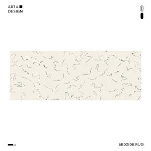 Saipos Ковер 60х180 см для спальни, без клея, Glue-Free French Qingshan Meisu