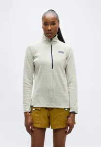 Флисовый джемпер с застежкой-молнией на воротнике Patagonia, White