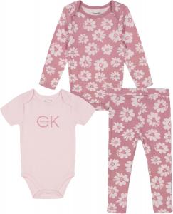 Комплект из 3 штанишек-брюк Calvin Klein для девочек, Mauve/Muted Petal