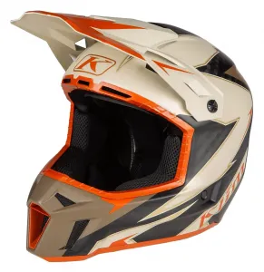 Внедорожный шлем F3 Carbon Lightning Klim, матовый песочный/оранжевый