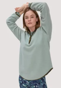 Флисовая толстовка с капюшоном Hessnatur, Mattgrün