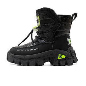 Легкие амортизирующие термосапоги для детей BOBDOG, черный