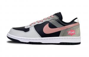 Nike Мужские низкие скейтбордические кроссовки с высокой износостойкостью и противоскользящим покрытием, розово-коричневого цвета