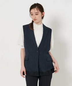 Полосатый кружевной жилет United Arrows, цвет Other 7