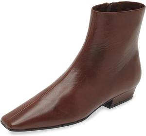 Женские модные ботильоны Miss Left с квадратным носком, на низком каблуке, с боковой молнией, классические повседневные короткие ботинки, размер 4-16 US, Saddle Brown