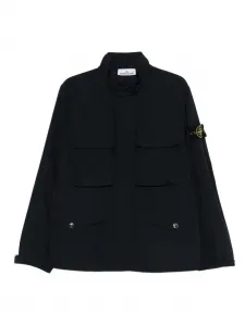 Рубашка-куртка с нагрудными карманами Stone Island, синий