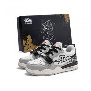 TALKING TOM Винтажные баскетбольные кроссовки унисекс низкие бежево-желто-оранжевые бело-серо-черные серо-черные, цвет Gray Black