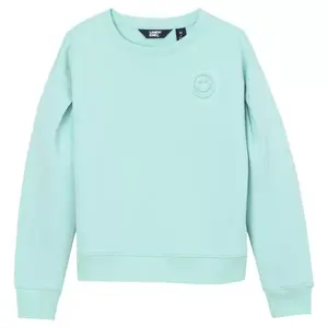 Трикотажная толстовка с круглым вырезом для девочек 2–16 лет Lands' End, цвет aruba blue