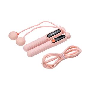 Скакалка PVC Steel Wire Rope с силиконовыми ручками для фитнеса Skechers, розовый