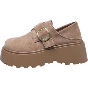 WENPU Женские повседневные туфли на один каблук - хаки, цвет Khaki