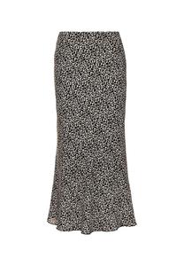 Длинная креповая юбка с уникальным принтом Madeleine, мультиколор