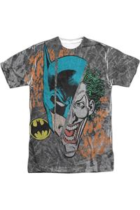 Футболка DC Comics Broken Visage с коротким рукавом для взрослых, 100% полиэстер Gildan, белый