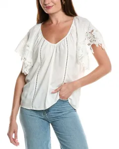 Топ из льняной смеси от Lynette Ramy Brook