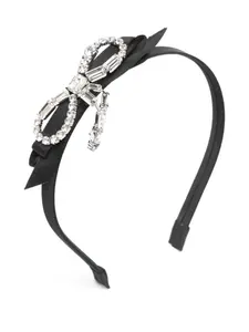 Ободок с кристаллами Jimmy Choo, черный