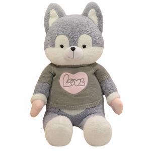 Мягкая милая свитер Ruyi Husky плюшевая кукла высота 60cm/80cm/100cm/120cm MLING, серый