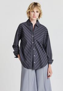 Блуза Calliope RIGHE OBLIQUE, Var Grigio Scuro Melange/Mottled Dark Grey