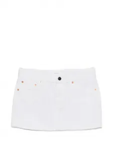 Джинсовая мини-юбка WARDROBE.NYC, белый