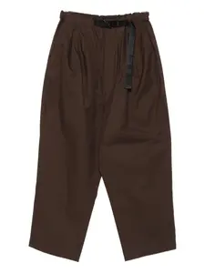 Плиссированные брюки с поясом Comme des Garçons Homme, коричневый