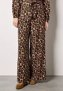 Широкие брюки с леопардовым принтом Apricot, Brown
