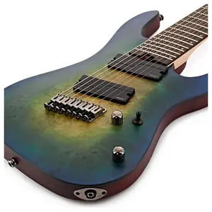 Cort KX508MSMBB электрогитара с корпусом из болотного ясеня, многорежимным строением корпуса, восьмиструнная, двойной вырез, болтовое крепление шеи