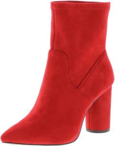 Женские ботинки BCBGeneration Ally из микрозамши с закрытым носком и средней длиной голенища., Rich Red