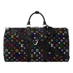 Сумка-бандулиер Louis vuitton x Takashi Murakami, размер 50, цвет «черный с разноцветными вставками»