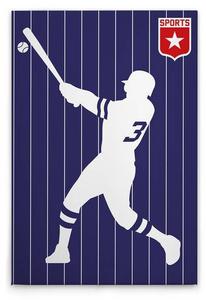 Картина на холсте A.S. Création Baseball цвет blauweissrot