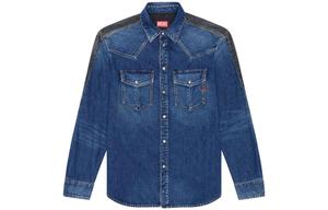 DIESEL Рубашка мужская синяя black