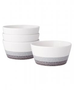 Набор из 4 мисок для хлопьев Colorscapes Layers Noritake, Charcoal