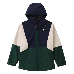 X CAMEL Collection Однослойная ветровка Мужская Панда, Теплый белый/Серо-зеленый/Светлый хаки