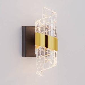 Настенный светильник Nova Luce Seneca, алюминий / акриловое стекло - золото