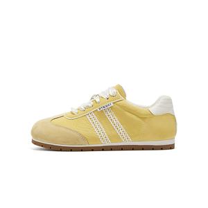 ST&SAT Дышащие женские низкие повседневные туфли желтого цвета, цвет Yellow