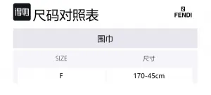 FENDI Шарф из кашемира Women's Light Blue