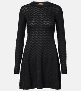 Мини-платье Zig Zag из хлопковой смеси Missoni, Black Beauty