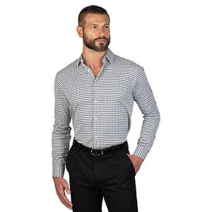 Мужская рубашка slim fit без складок Nautica, White Navy Check