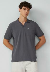 Поло s.Oliver MIT STRUKTUR-STREIFEN UND OFFENEM KRAGEN, Schiefergrau/Grey