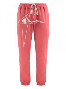 Спортивные брюки X Champion из хлопка Rick Owens, розовый