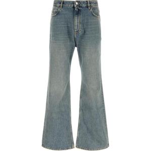 Брюки-клеш Balenciaga, светло-голубые