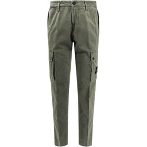 Брюки прямого кроя с нашивкой Logo STONE ISLAND, зеленый