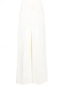 Широкие брюки строгого кроя Fendi, белый