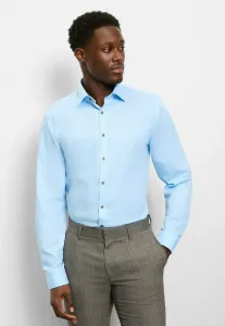 Деловая рубашка в стиле нью-йорк кент Olymp No. Six, Bleu