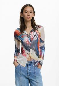 Блуза Desigual Button-down blouse, Orange
