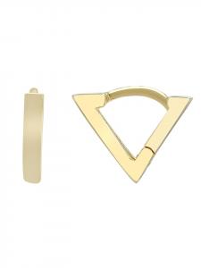 Adeliás Женские серьги из серебра 925 пробы с золотым покрытием