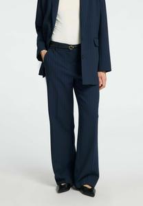 Брюки Selected Femme SLFRITA WIDE PANT WITH STRIPES, Dark Sapphire/Black