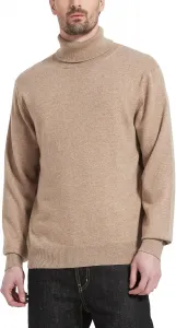 Мужской водолазный свитер Kallspin из шерстяной смеси, легкий, с длинными рукавами