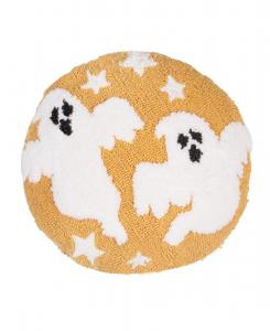 Декоративная круглая подушка Ghost Duo на тему Хэллоуина, размер 16" x 16" C&F Home, No Color